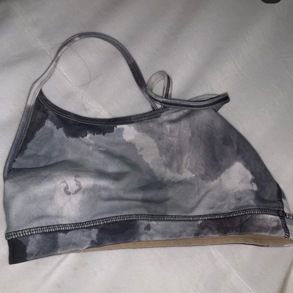 Grey sports bra lululemon